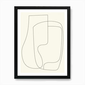 Abstract Line Drawing Art Print