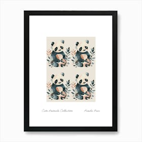 Cute Animals Collection Panda Bear 1 Art Print