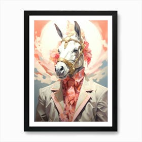 Horse In A Suit Art Print