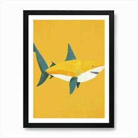 Yellow Shark 1 Art Print