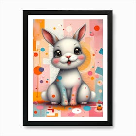 Pippin Doodlewhisk: A Baby Bunny Artwork For Kids Art Print