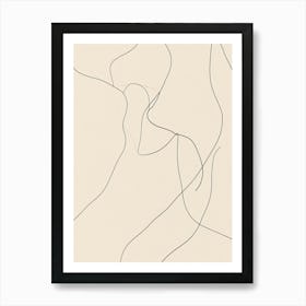 Abstract Line Drawing 3 Art Print