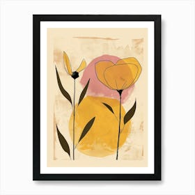 Reno Flower Market Boho Minimalist Style Art Print