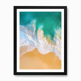 Aerial View Of A Beach 6 Art Print