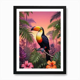 Tropical Botanical Jungle Art Print (1) Art Print