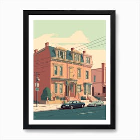 Philadelphia United States Travel Illustration 1 Art Print