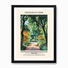 Greenwich Park London Parks Garden 3 Art Print