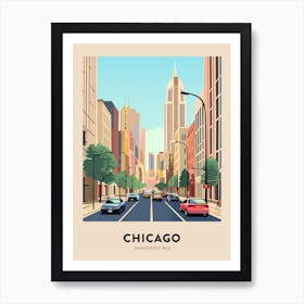 Magnificent Mile 4 Chicago Travel Poster Art Print