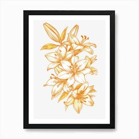 Lily Bouquet Art Print