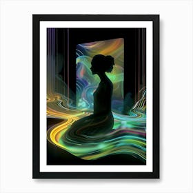 Meditation, artwork print, "The Beauty Of Within" Art Print