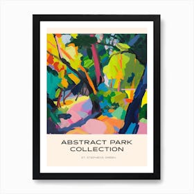 Abstract Park Collection Poster St Stephens Green Dublin 1 Art Print