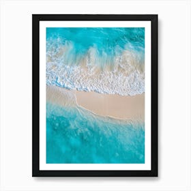 Aerial View Of A Tropical Beach Art Print