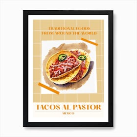 Tacos Al Pastor Mexico 1 Foods Of The World Art Print