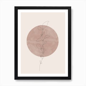 Plant In A Circle Art Print