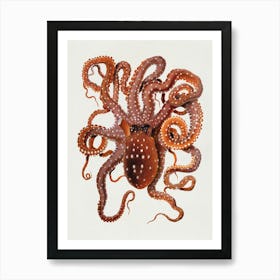 Vintage Octopus Art Print