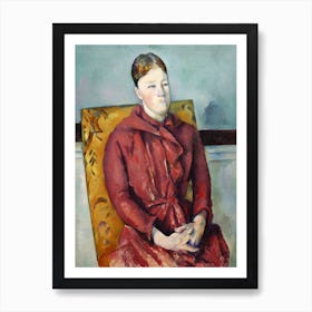 Madame Cézanne In A Yellow Chair, Paul Cézanne Art Print