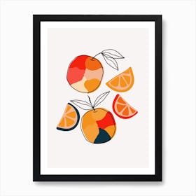 Juicy Citrus Art Print