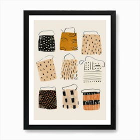 I Love Bags Art Print