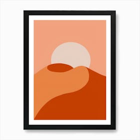 Sunset In The Desert 5 Art Print