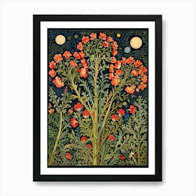 William Morris Night In The Garden 1 Art Print