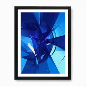 Abstract Blue Background 2 Art Print