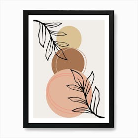 Abstract Botanical Minimalist Painting , digital wall art, digital download wall art, digital printable wall art, modern wall art, abstract wall art, wall art for print, minimalist wall art, digital wall art. Art Print