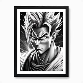 Dragon Ball Z Wallpaper 12 Art Print