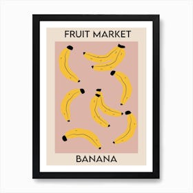 Fruit Market Banana Art Print