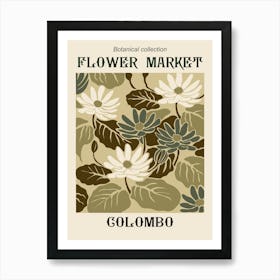 Flower Market Golombo Art Print