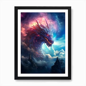 Dragon Hd Wallpaper Art Print