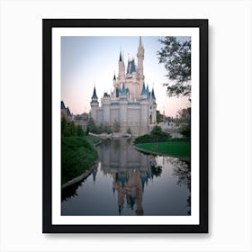 Cinderella Castle At Dusk Art Print