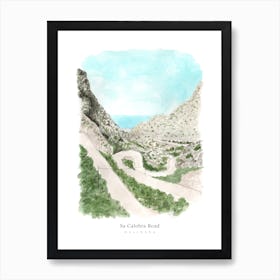 Mallorca Sa Calobra Road Art Print