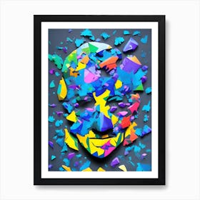 Shattered Face Art Print