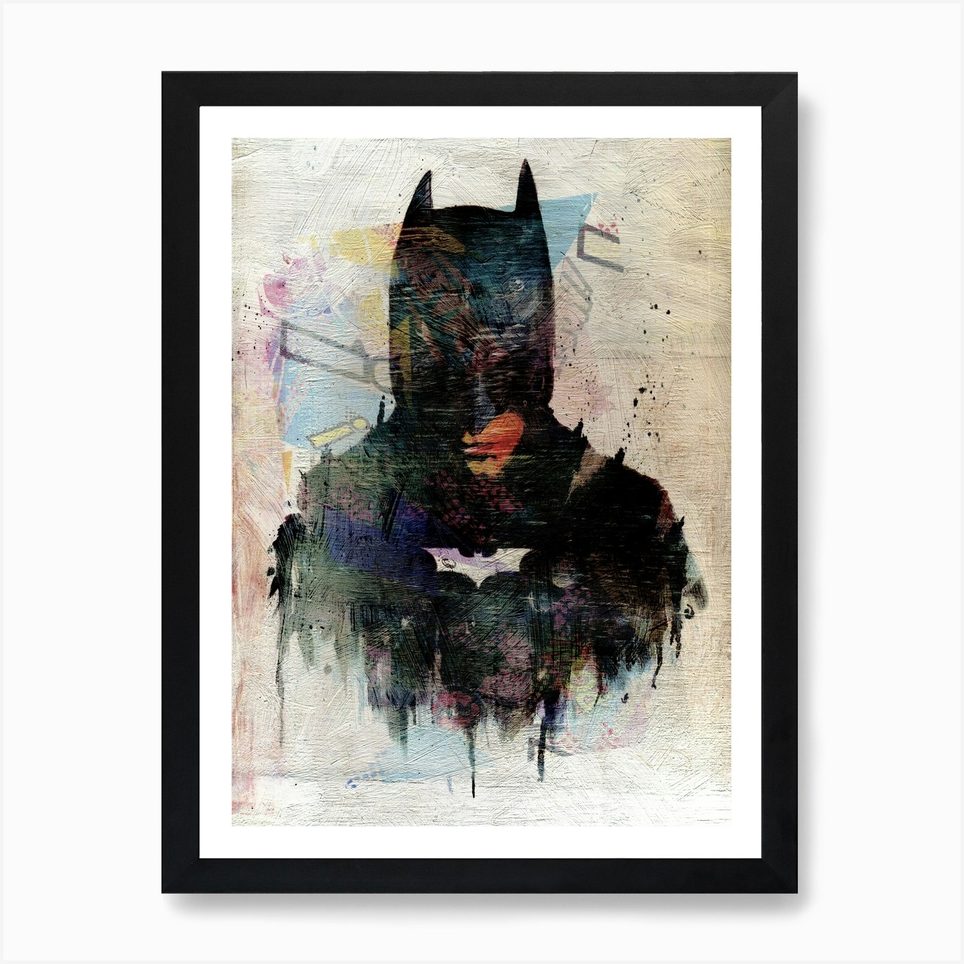 Batman Vintage Pop Art Art Print by Angel London - Fy