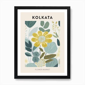 Flower Market Poster Kolkata India Art Print