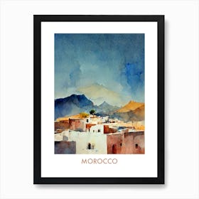 Morocco Watercolour Travel 2 Art Print