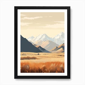 Te Araroa New Zealand 1 Hiking Trail Landscape Art Print