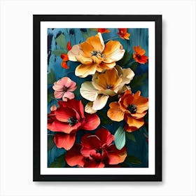 Paper Flowers 20 Art Print