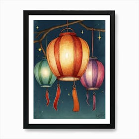 Chinese Lanterns 11 Art Print