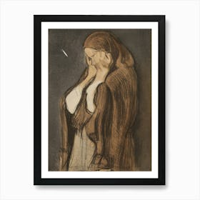 Crying Woman, 1907, By Magnus Enckell Art Print