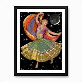 Indian Dancer Art Print