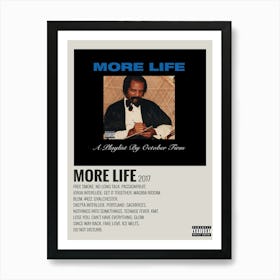 More Life 2017 Poster 1 Art Print