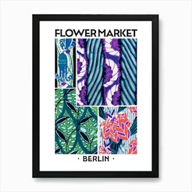 Flower Market Berlin Eugene Seguy Vintage Botanical Art Print