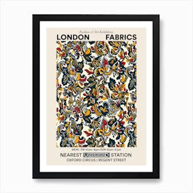 Poster Aster Amaze London Fabrics Floral Pattern 1 Art Print