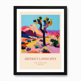 Colourful Abstract Joshua Tree National Park Usa 1 Poster Art Print