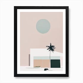 Koh Phangan Thailand Simplistic Tropical Destination Art Print