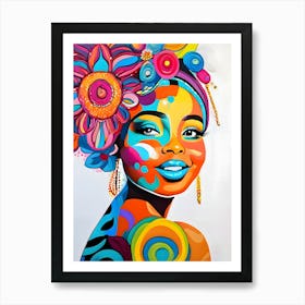 African Woman-Reimagined Art Print