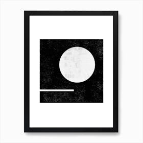Full Moon Abstract Art Print