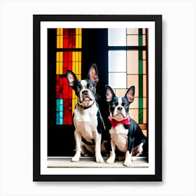 Boston Terriers 1 Art Print