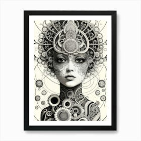 Psychedelic Woman 1 Art Print